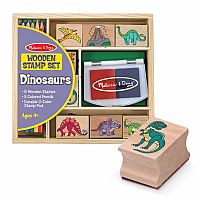 Wooden Stamp Set - Dinosaurs