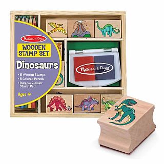 Wooden Stamp Set - Dinosaurs