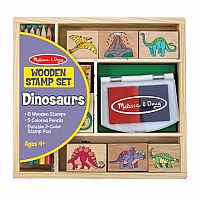 Wooden Stamp Set - Dinosaurs