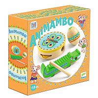 Guiro - Maracas - Tambourine 3 Piece Set Animambo