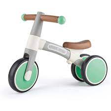LT Green Balance Bike First Ride - Grandrabbit's Toys in Boulder, Colorado