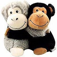 Monkey Hugs Warmies Plush 