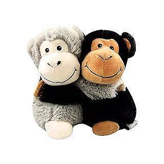 Monkey Hugs Warmies Plush 