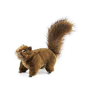 Mini Red Squirrel Finger Puppet 