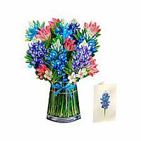 Blue Bonnets Popup Card 