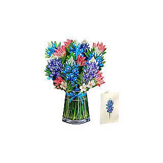 Blue Bonnets Popup Card 