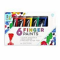 Junior 6 Washable Finger Paints