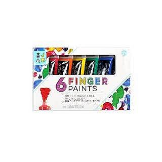 Junior 6 Washable Finger Paints 