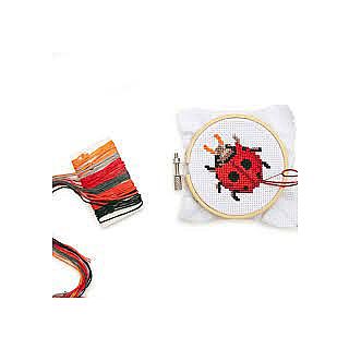Ladybug Mini Cross Stitch Embroider Kit 