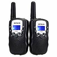 Black Walkie Talkie With Flash Light 