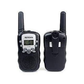 Black Walkie Talkie With Flash Light 