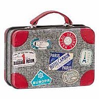 Grey Travel Metal Suitcase