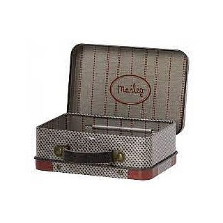 Grey Travel Metal Suitcase 