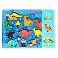 Dinosaur 16 Piece Wood Puzzle