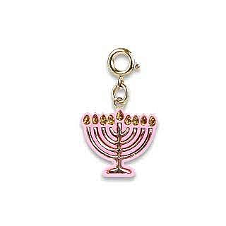 Gold Menorah Charm 