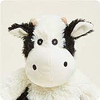 Black & White Junior Cow Warmies Plush 