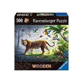 Jungle Tiger Wood 500 Piece Puzzle