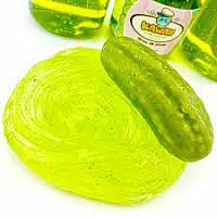 Shimmery Pickle Clear Slime