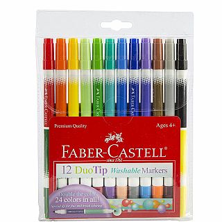 12 DuoTip Washable Markers