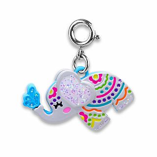 Elephant Glitter Charm 