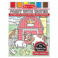 Farm Animals Paint with Water Kids' Art Pad