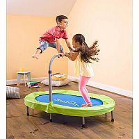 Jump2It Indoor Trampoline with Adjustable and Folding Handle 