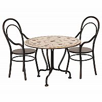 Dining table set with 2 chairs