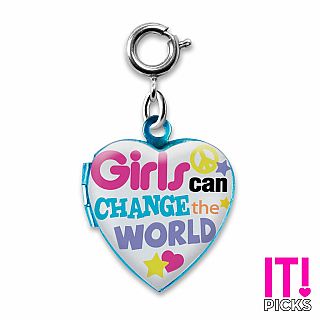 Girls Can Change The World Charm