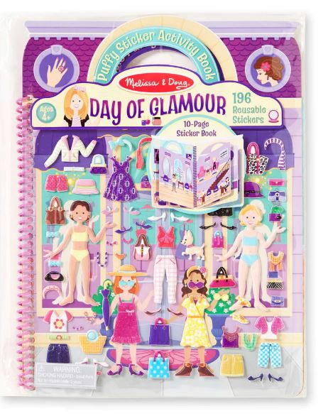 Day of Glamour Deluxe Puffy Sticker Album Day of Glamour Deluxe Puffy Sticker Album