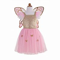 Gold Butterfly Dress with Wings Size 5-7