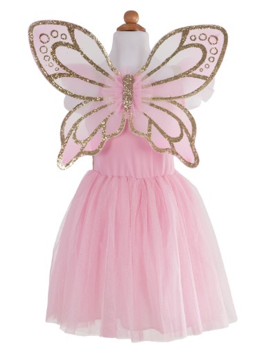 Gold Butterfly Dress with Wings Size 5-7 - Grandrabbit's Toys in ...