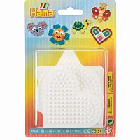 Small Round, Hexagon, Heart, Star and Square HAMA 5-Pack Pegboards