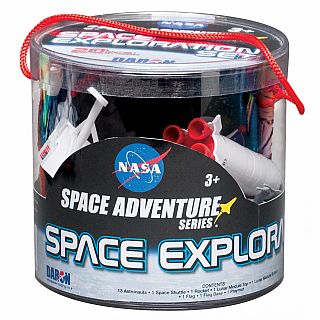 Space Exploration 20 Piece Playset W/Playmat