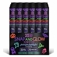 Halloween Snap And Glow Sticks - 30 Piece Party Pack