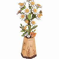 Rowood Chamomile DIY Wooden Flower 3D Puzzle