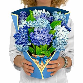 Nantucket Hydrangeas Pop Up Card