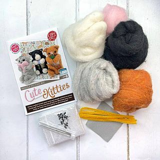 Cute Kitties Needle Felting Craft Kit
