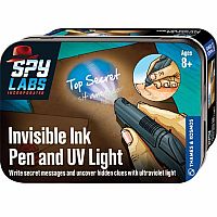 Invisible Ink Pen & UV Light: Spy Labs 