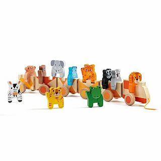 Trainimo Farm Wooden Pull-Along Activity Toy