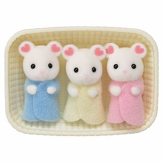 Marshmallow Mouse Triplets