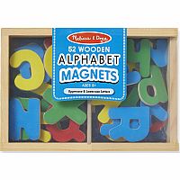 Wooden Letter Alphabet Magnets