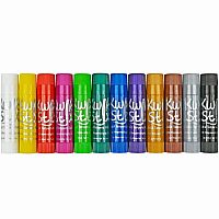 12 Metalix Colors Tempera Paint Sticks