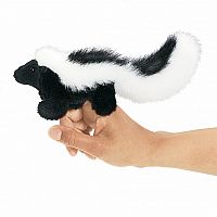 Mini Skunk Finger Puppet