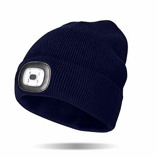Navy Night Scope Rechargeable LED Beanie