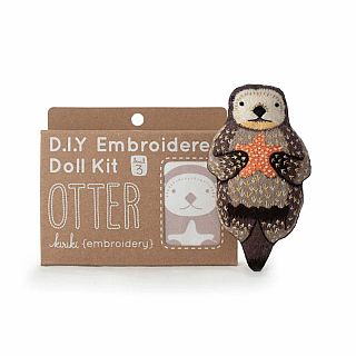 Otter Embroidery Kit