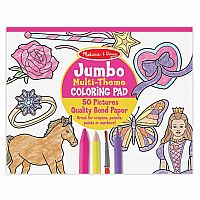 Jumbo Coloring Pad - Pink