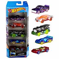 Hot Wheels Cars, 5-Pack of Die-Cast Toy Cars or Trucks in 1:64 Scale