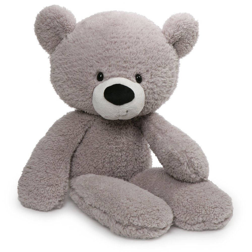 light grey colour teddy bear