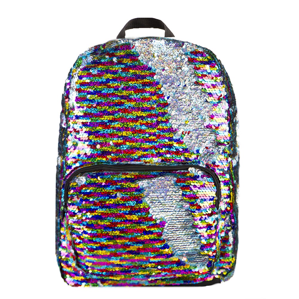 Rainbow/Silver Magic Sequin Backpack Grand Rabbits Toys in Boulder