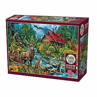 Red-Roofed Cabin | 2000 Piece
